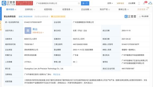 勝藍股份戰略布局精密技術領域，投資入股工程和技術研究與試驗發展企業